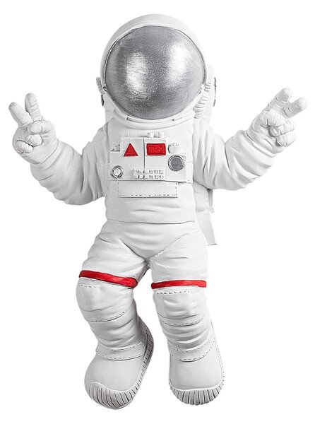 Accesoriu decorativ de perete Yak-001 Astronaut Alb 35x47x10 cm