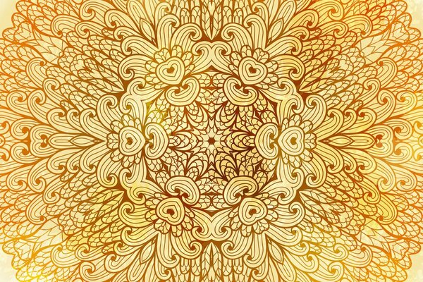 Tablou Mandala etnică de aur