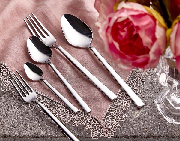 Set tacamuri 30 bucati Deniz30 Crom 21x4.2 cm