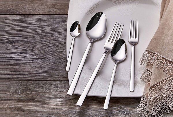 Set tacamuri 30 bucati Deniz30 Crom 21x4.2 cm