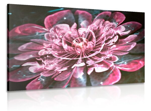 Tablou floare magică roz