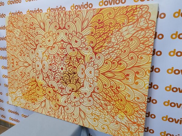 Tablou Mandala etnică de aur