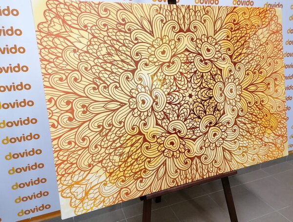 Tablou Mandala etnică de aur