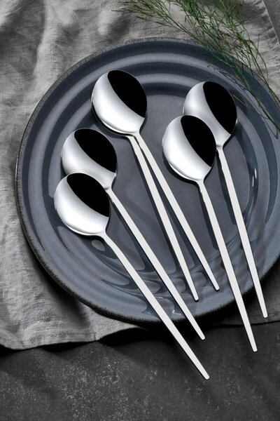 Set tacamuri 30 bucati Mokk30 Crom 21x4.7 cm