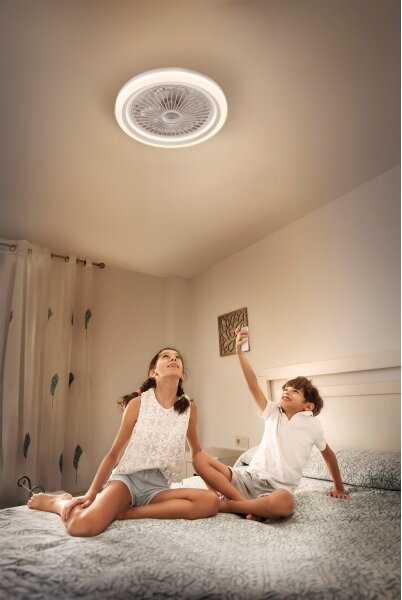 Osram - Corp de iluminat LED dimabil cu ventilator SOLANO LED/26W/230V 3000/4000/6500K + telecomandă