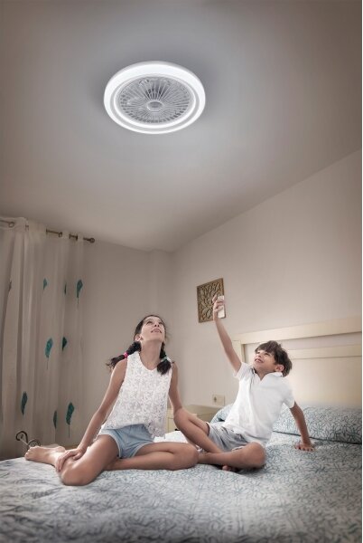 Osram - Corp de iluminat LED dimabil cu ventilator SOLANO LED/26W/230V 3000/4000/6500K + telecomandă