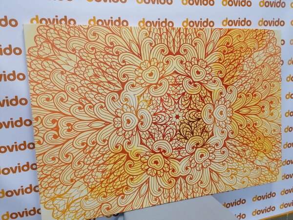 Tablou Mandala etnică de aur