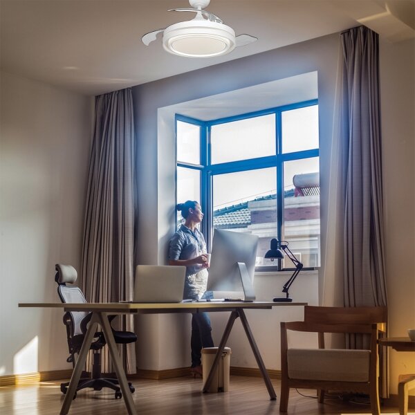 Osram - Corp de iluminat LED reglabil cu ventilator PONIENTE LED/36W/230V 3000/4000/6500K + telecomandă