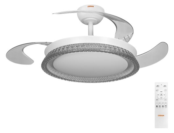Osram - LED RGB, lumină reglabilă cu ventilator CIERZO LED/35W/230V 3000-6500K + telecomandă