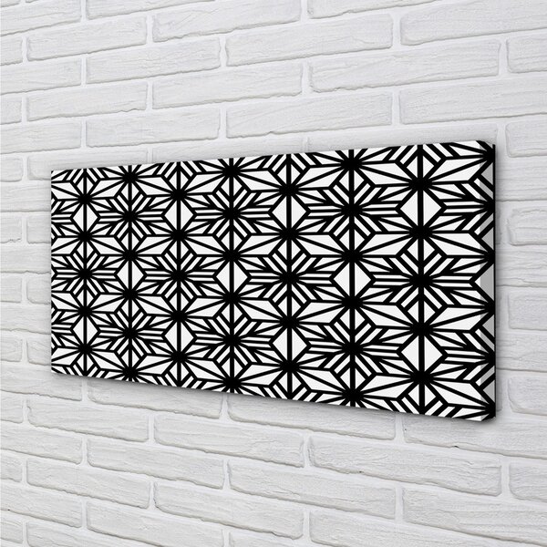 Tablouri acrilice model geometric floral