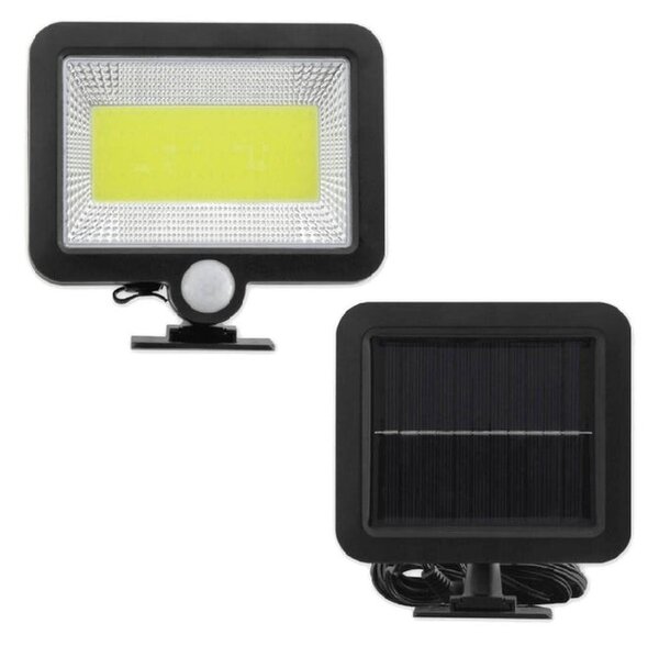 Reflector solar LED COB, 5W, 180 lm, senzor miscare, raza detectare 5-8 m, carcasa ABS, IP54