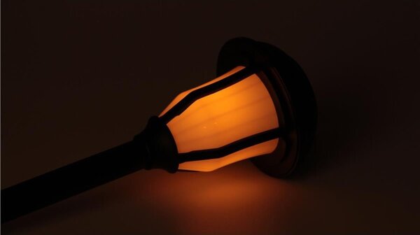 Lampa solara tip torta, LED SMD, montare sol, 30lm, IP44, 100x100x405 mm