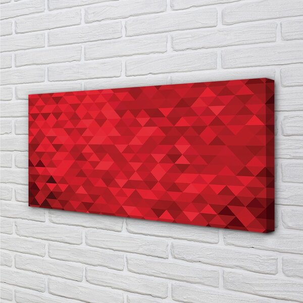 Tablouri canvas triunghiuri model Red