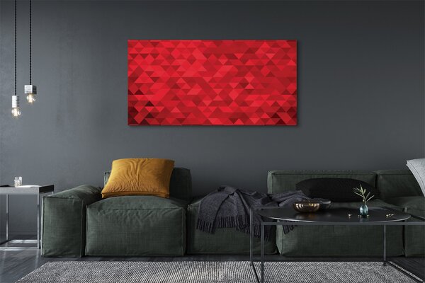 Tablouri canvas triunghiuri model Red
