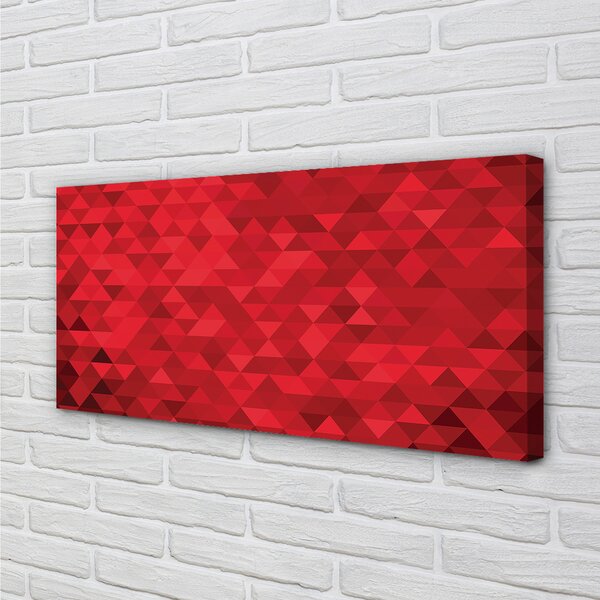 Tablouri canvas triunghiuri model Red