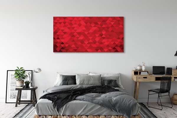 Tablouri canvas triunghiuri model Red