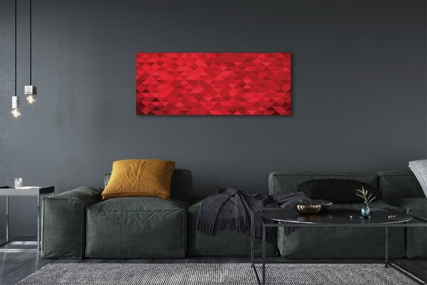Tablouri canvas triunghiuri model Red