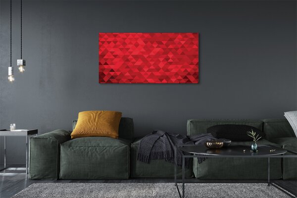 Tablouri canvas triunghiuri model Red