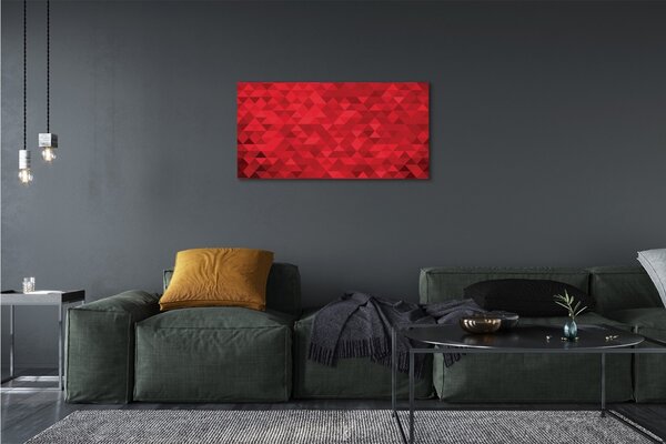 Tablouri canvas triunghiuri model Red