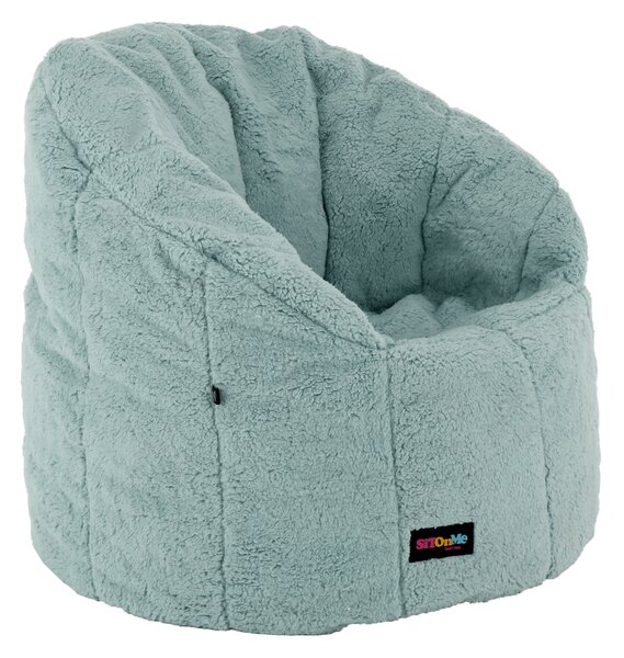 Fotoliu puf ALMERO, verde menta, material textil, 75x75 cm