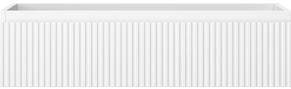 Mexen Rivel, mobilier baie 90 cm, 1 sertar, canelat, alb mat, 91A20-09023-1-BF01