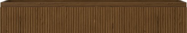 Mexen Rivel, mobilier de baie sub lavoar 140 cm, 1 sertar, canelat, nuc, 91A20-14023-1-BF86