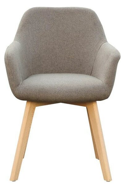Scaun CLORIN NEW, grej/fag, tesatura/lemn, 56x60x82 cm