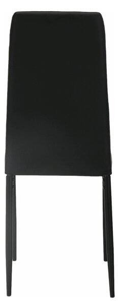 Scaun ENRA, gri inchis/negru, textil/metal, 41x46x98 cm