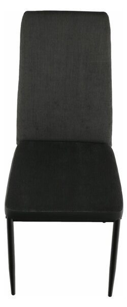 Scaun ENRA, gri inchis/negru, textil/metal, 41x46x98 cm