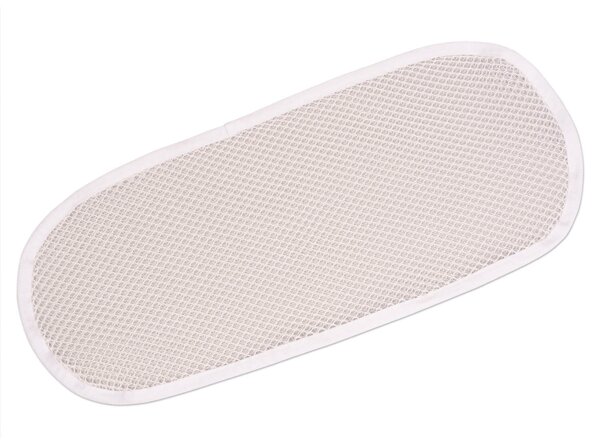 Set cearceaf si topper saltea antisufocare si antitranspiratie pentru landou Kidizi 3D AirFlow, cearceaf din muselina bumbac 100%