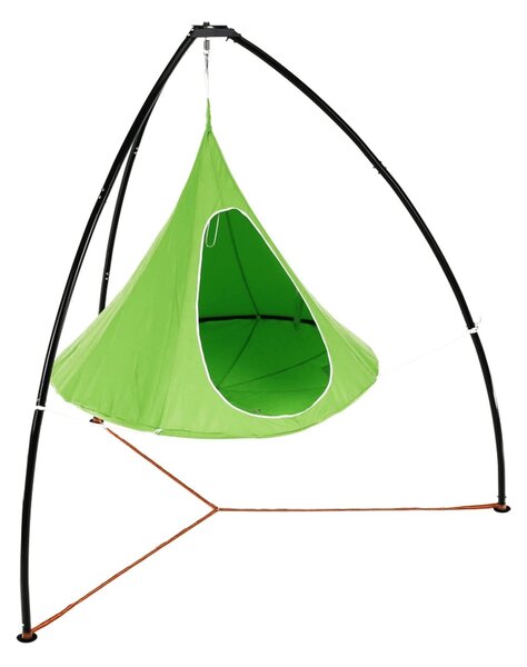 Balansoar gradina KLORIN NEW KLASIK, verde/negru, poliester/otel