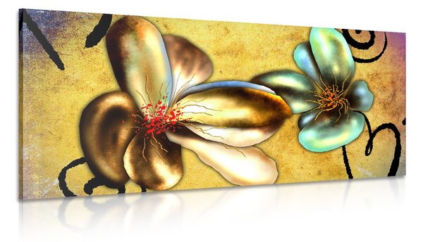 Tablou flori vintage interesante