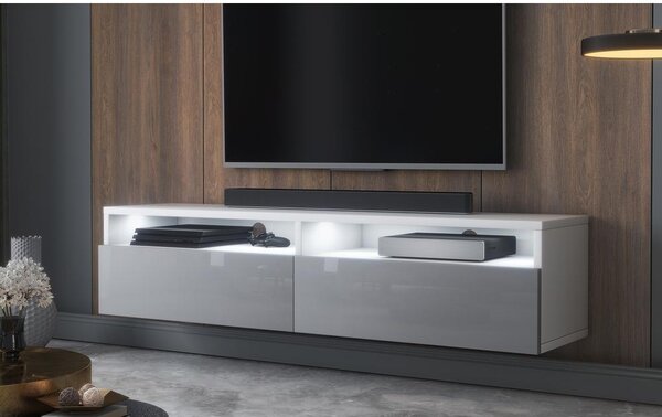 Masă TV Redcan 140 (cu iluminat) (alb + gri). Promo -18%. 1098677