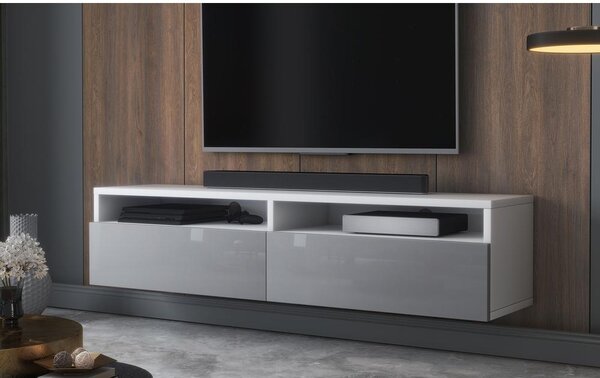 Masă TV Redcan 140 (cu iluminat) (alb + gri). Promo -18%. 1098677