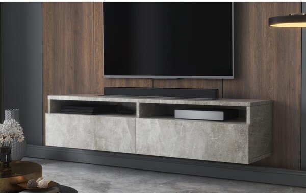 Masă TV Redcan 140 (cu iluminat) (beton). Promo -15%. 1098676