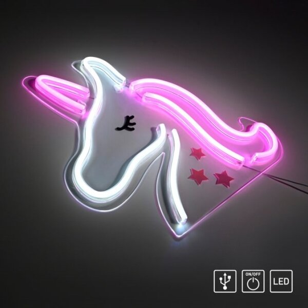 Decorațiune LED neon de perete JUST LIGHT. 85025-70 NEON LED/6,5W/5V inorog