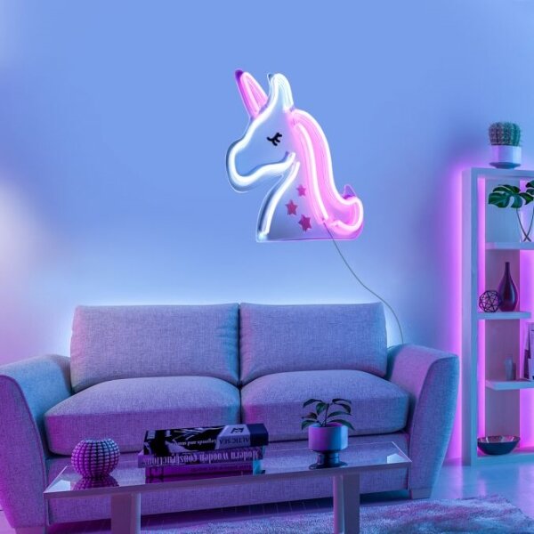 Decorațiune LED neon de perete JUST LIGHT. 85025-70 NEON LED/6,5W/5V inorog