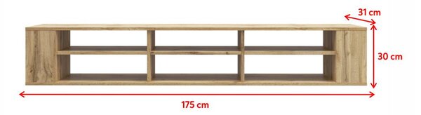 Masă TV Walker 175 (negru). Promo -20%. 1098703
