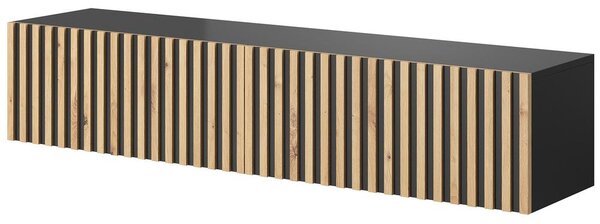 Masă TV Tenessie 138 (negru + stejar artisan). Promo -19%. 1098789