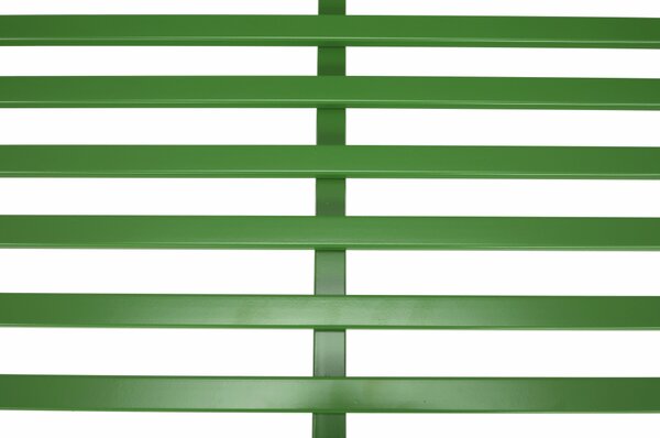 Banca gradina ETELIA, verde, metal, 131x49x89 cm