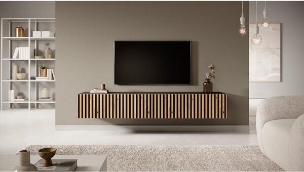 Masă TV Tenessie 175 (negru + stejar artisan). Promo -19%. 1098790