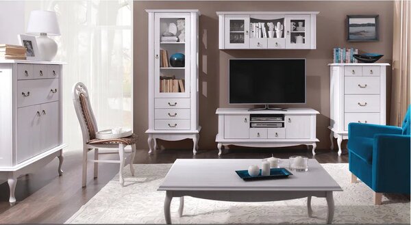 Vitrina VILAR DA4, gri, DTD laminat, 75x42x196 cm
