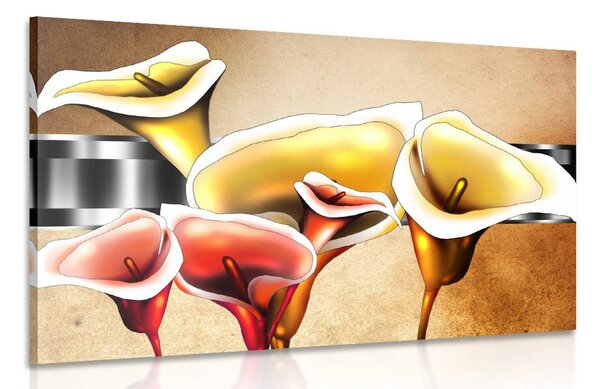 Tablou flori calla lilly elegante