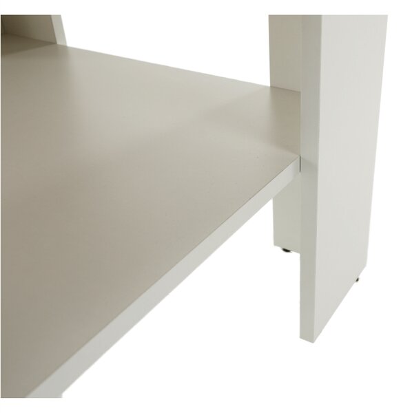 Masuta cafea LEON MZ17, PAL laminat, alb/stejar grand, 120x60x55 cm
