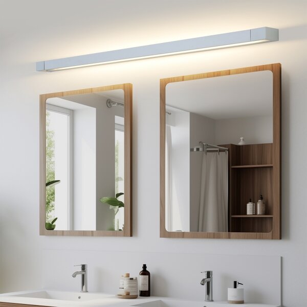Brilagi-LED Oglindă de baie iluminată AQUA LINE LED/36W/230V 120 cm IP44 crom mat
