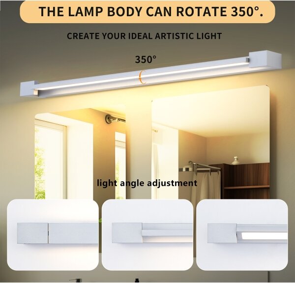 Brilagi-LED Oglindă de baie iluminată AQUA LINE LED/36W/230V 120 cm IP44 crom mat
