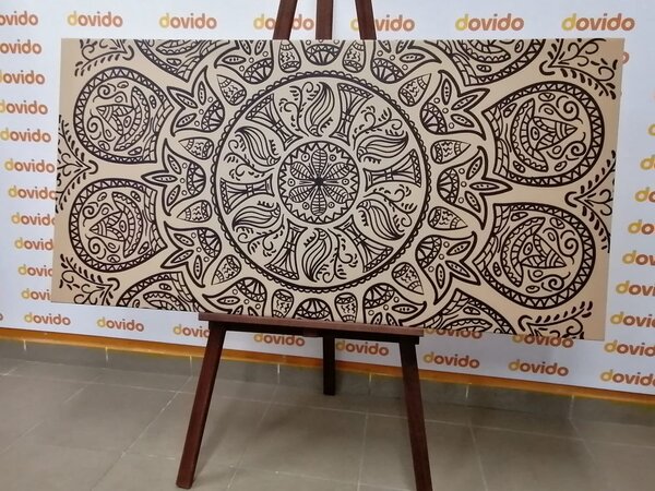 Tablou Mandala cu model natural abstract