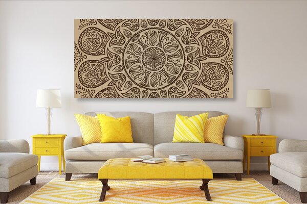Tablou Mandala cu model natural abstract