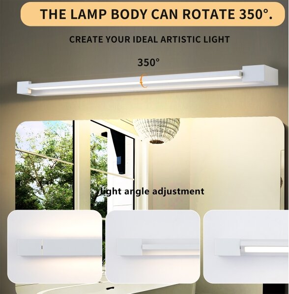 Brilagi - Iluminare LED pentru oglindă de baie AQUA LINE LED/24W/230V 90 cm IP44 alb