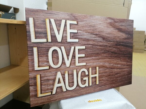 Tablou LIVE, LOVE, LAUGH